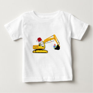 Camiseta Caminhão de Construção da Escavadora de Natal