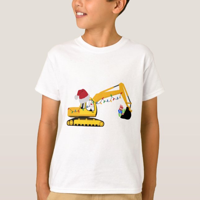 Camiseta Caminhão de Construção da Escavadora de Natal (Frente)