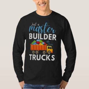 Camiseta Caminhão de Construção de Bloco de Cuta do Master