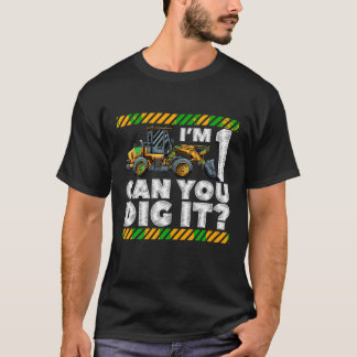 Camiseta Caminhão de construção de primeiros aniversarios I