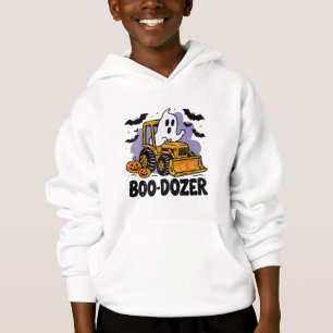 Camiseta Caminhão de Construção do Bulldozer Halloween Boo