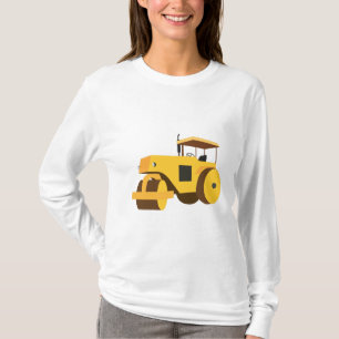 Camiseta Caminhão de Construção do Cilindro Rodoviário