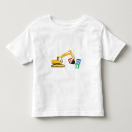 Camiseta Caminhão de Construção do Escavador ABC