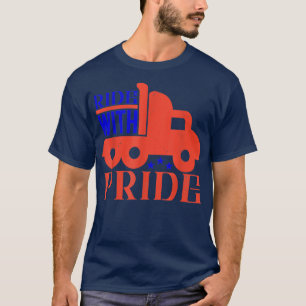 Camiseta Caminhão de Corrida com Vintagem de Motorista de C