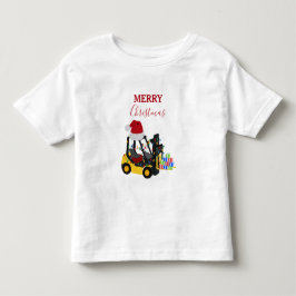 Camiseta Caminhão de empilhadeira de Natal