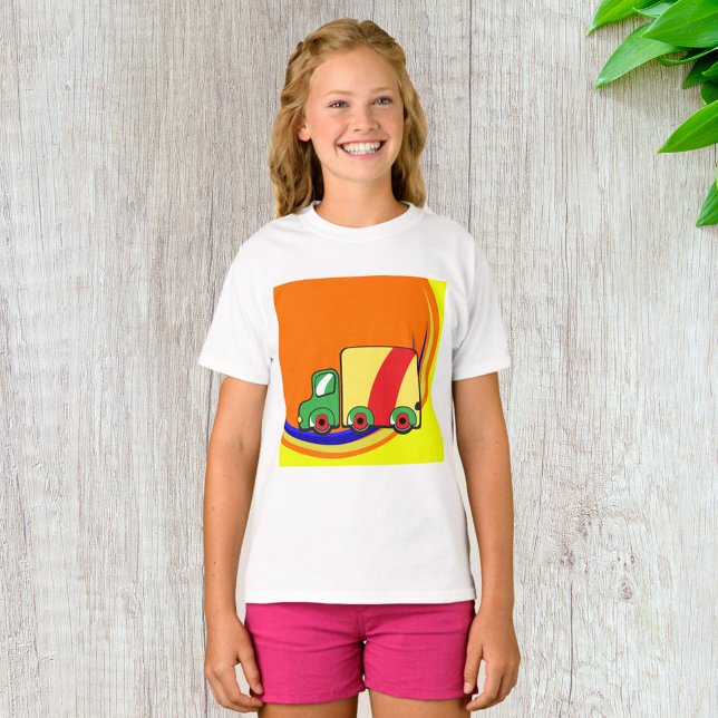 Camiseta Caminhão de Entrega Colorido e Vibrante (Criador carregado)