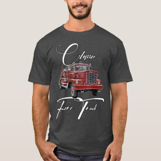 Camiseta Caminhão de Fogo,Futuro Bombeiro,Caminhão clássico