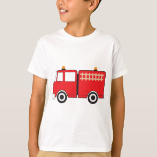 Camiseta Caminhão de Fogo Vermelho