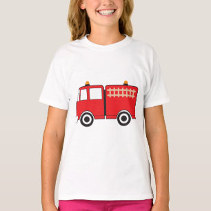 Camiseta Caminhão de Fogo Vermelho