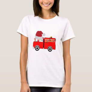 Camiseta Caminhão de Fogo Vermelho Natal