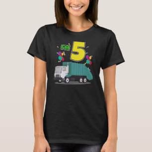 Camiseta Caminhão de Lixo - Aniversário Dinossauro Dustcar