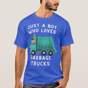 Camiseta Caminhão De Lixo Apenas Um Menino Que Adora Caminh