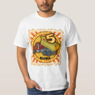 Camiseta Caminhão de lixo de aniversário 5