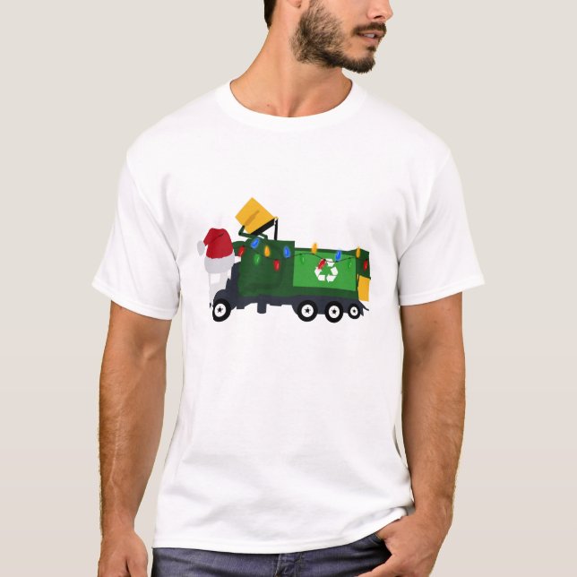 Camiseta Caminhão de lixo do Reciclagem de Natal (Frente)