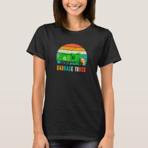 Camiseta Caminhão de Lixo do Reciclagem do Sunset Retro Vi