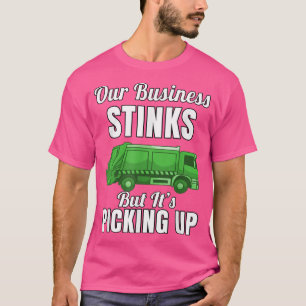 Camiseta Caminhão de lixo Hauler Nosso negócio cheira mal,