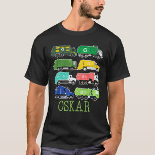 Camiseta Caminhão De Lixo Oskar Para Crianças Colecionadora