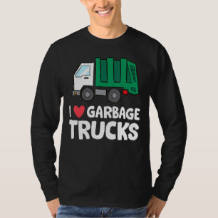 Camiseta Caminhão de Lixo reciclagem Eu Adoro Caminhões De