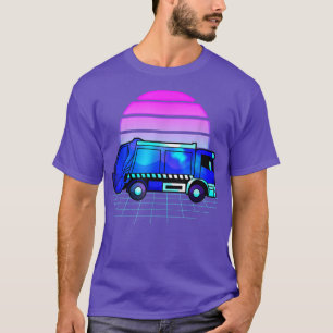 Camiseta Caminhão de Lixo Vaporwave 80s Design para Lixo G