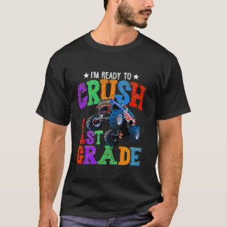Camiseta Caminhão de Monstro de Crush 1rua de volta às cria