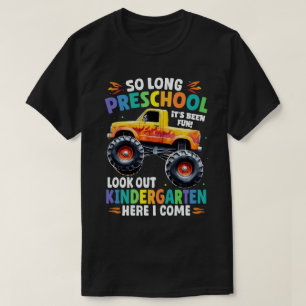 Camiseta Caminhão de Monstro de Graduação na Pré-escola