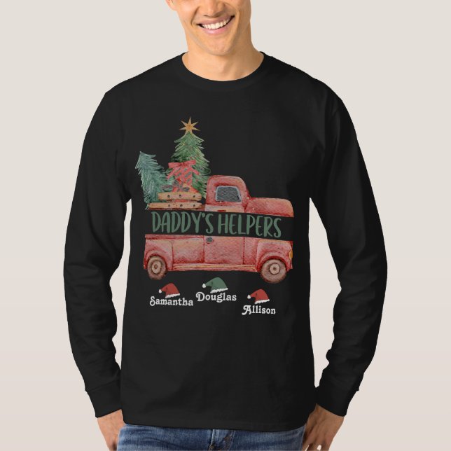 Camiseta Caminhão de Natal dos Auxiliares Personalizados de (Frente)