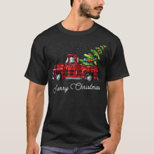 Camiseta Caminhão de recolha de Xadrezes de Buffalo Vermelh