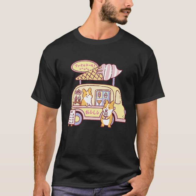 Camiseta Caminhão de Sorvete Corgi (Frente)