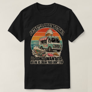 Camiseta Caminhão de Sorvete Não Parou o Corredor Humor