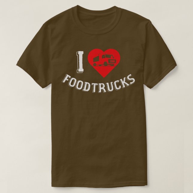 Camiseta Caminhão de Sorvetes Caminhões de comida Comida Tr (Frente do Design)