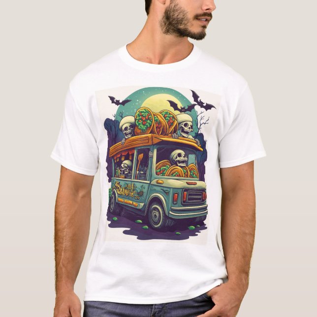 Camiseta Caminhão de Tacos Assombrado (Frente)