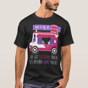 Camiseta Caminhão de Vinho Caminhão Engraçado Caminhão Sorv
