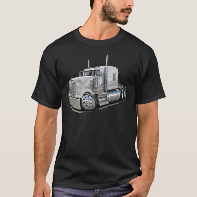 Camiseta Caminhão do branco de Kenworth w900 (Frente)