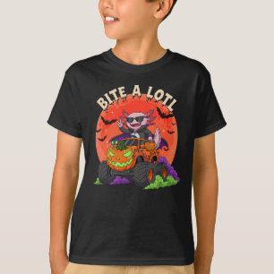 Camiseta Caminhão do Monstro do Halloween, um vampiro engra