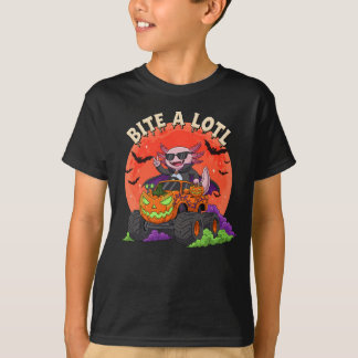 Camiseta Caminhão do Monstro do Halloween, um vampiro engra