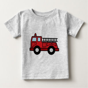 Camiseta Caminhão do veículo da emergência do Firetruck 