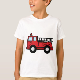Camiseta Caminhão do veículo da emergência do Firetruck 