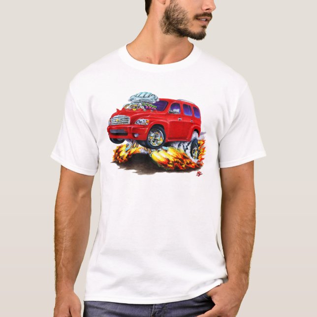 Camiseta Caminhão do vermelho de Chevy HHR (Frente)