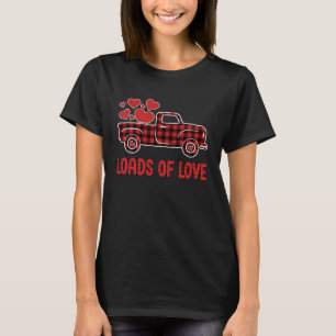 Camiseta Caminhão Engraçado Cheia de Dia de os namorados de
