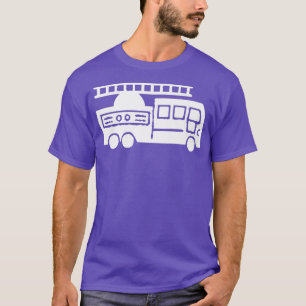 Camiseta Caminhão-Escada de Fogo