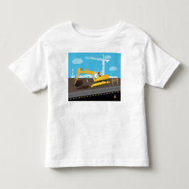 Camiseta Caminhão Escavadeira Caminhões de Construção Local