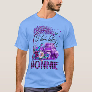 Camiseta Caminhão Flor Eu Adoro Ser Arte De Borboleta Nona