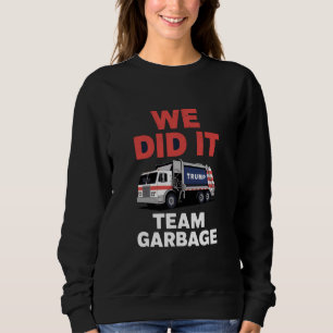 Camiseta Caminhão Lixo Trump 2024 Nós Conseguimos Equipe Li