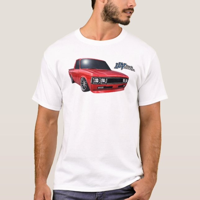 Camiseta Caminhão Luv Vermelho Clássico com Logo LTG (Frente)