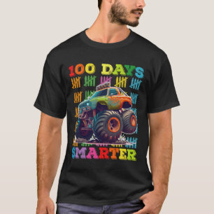 Camiseta Caminhão Monstro 100 Dias Mais Inteligente Escola 