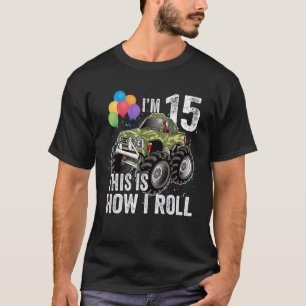 Camiseta Caminhão-Monstro 15 de Aniversário de 15 Anos