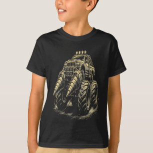 Camiseta Caminhão Monstro Apocalíptico com Brocas Duplas