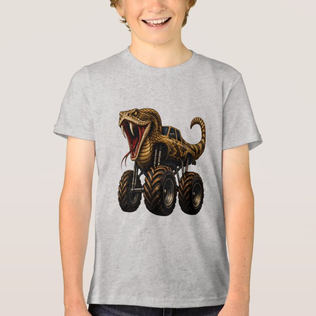Camiseta Caminhão Monstro Cascavel Venomoso  (Frente)