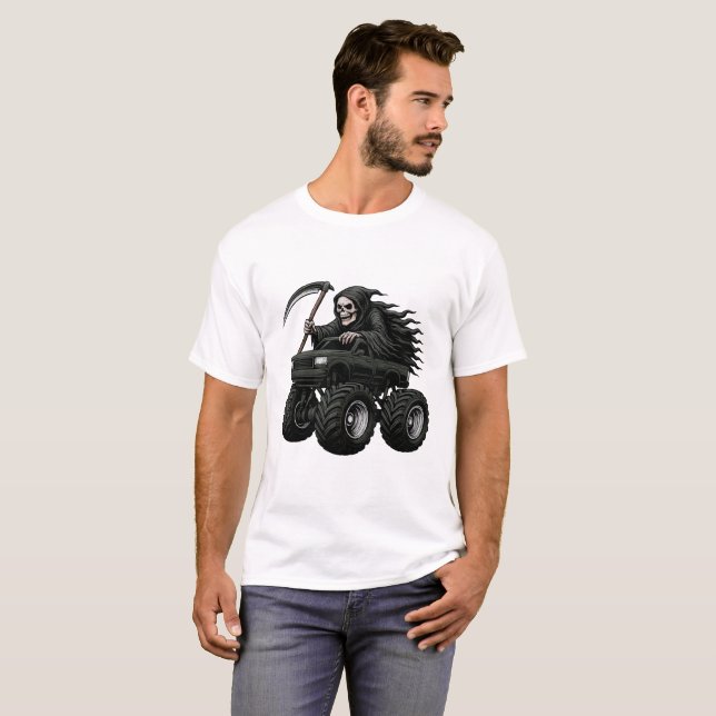Camiseta Caminhão Monstro Ceifador (Frente Completa)