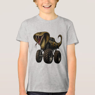 Camiseta Caminhão Monstro Cobra Rei Maciça